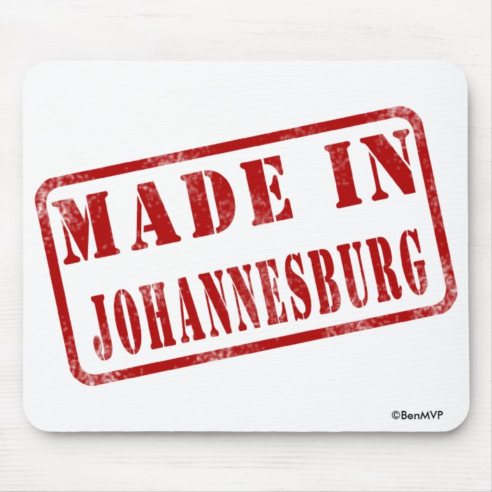 Made in Johannesburg Mouse Pad