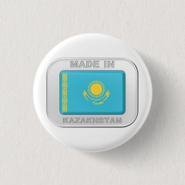 Made in Kazakhstan Button (Front)