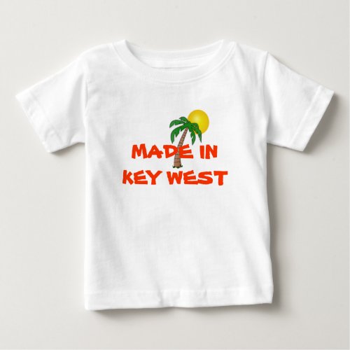Made in Key West baby shirt