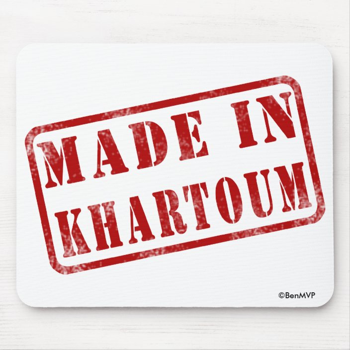 Made in Khartoum Mouse Pad