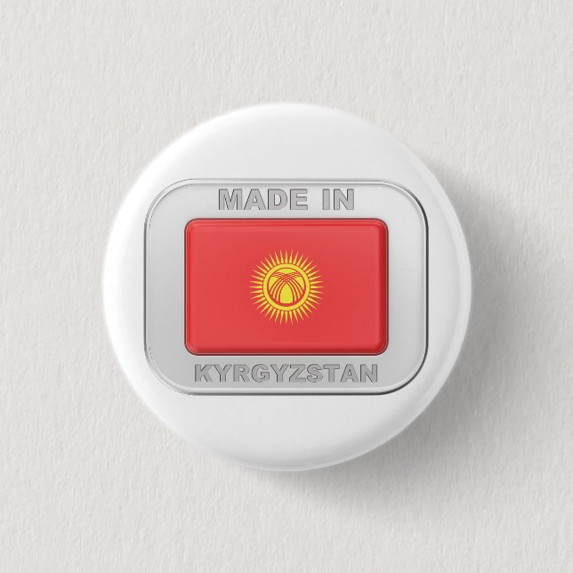 Made in Kyrgyzstan Button (Front)