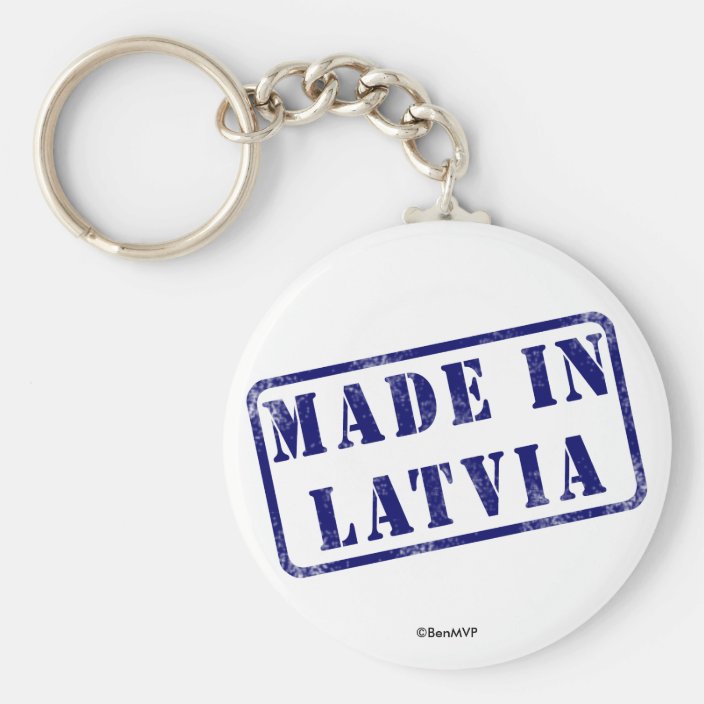 Made in Latvia Key Chain