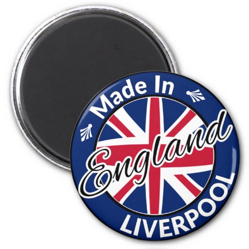 Made in Liverpool England Union Jack Flag Magnet