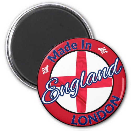 Made in London England St George Flag Magnet