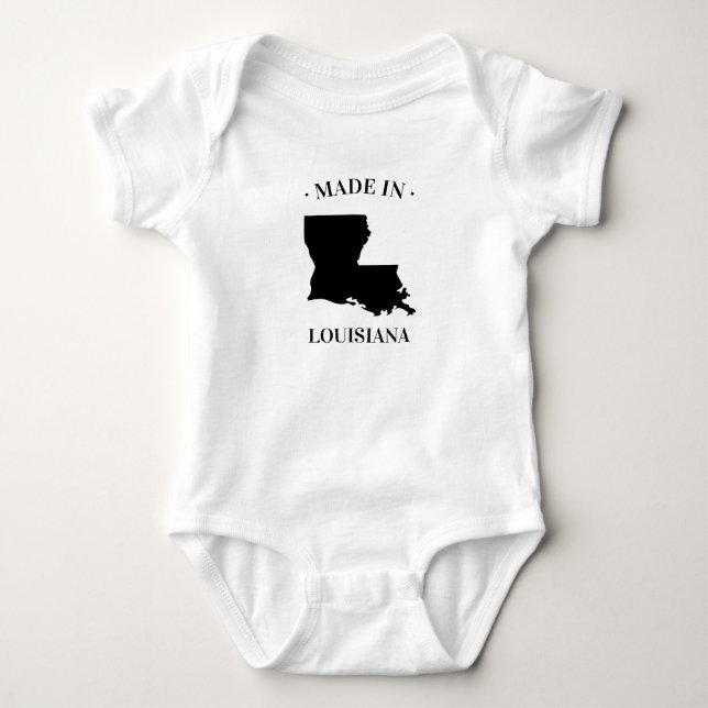 Made in Louisiana LA Baby Bodysuit (Front)