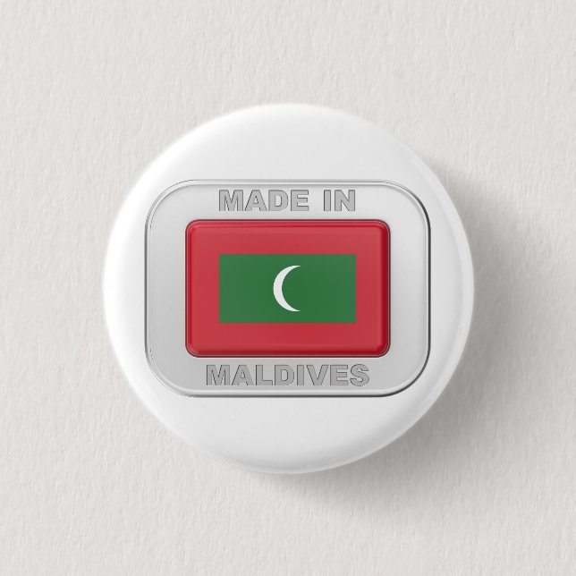 Made in Maldives Button (Front)