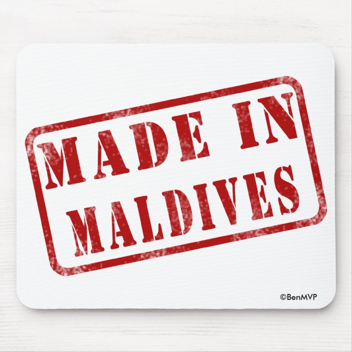 Made in Maldives Mousepad