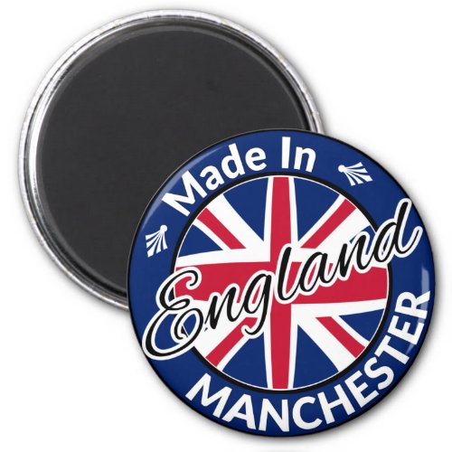 Made in Manchester England Union Jack Flag Magnet