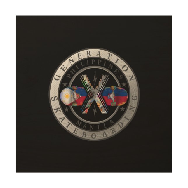 Made in Manila Philippines Generation X Wood Wall Art (Front)