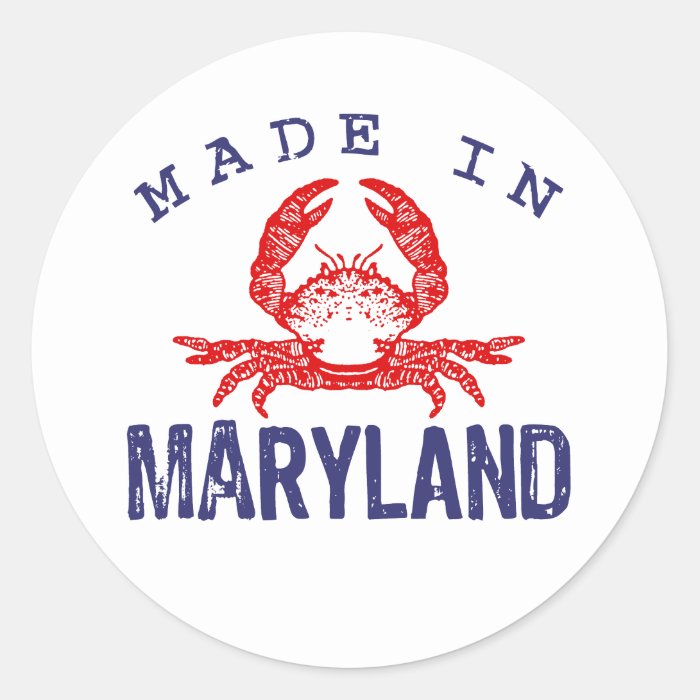 Made In Maryland Stickers