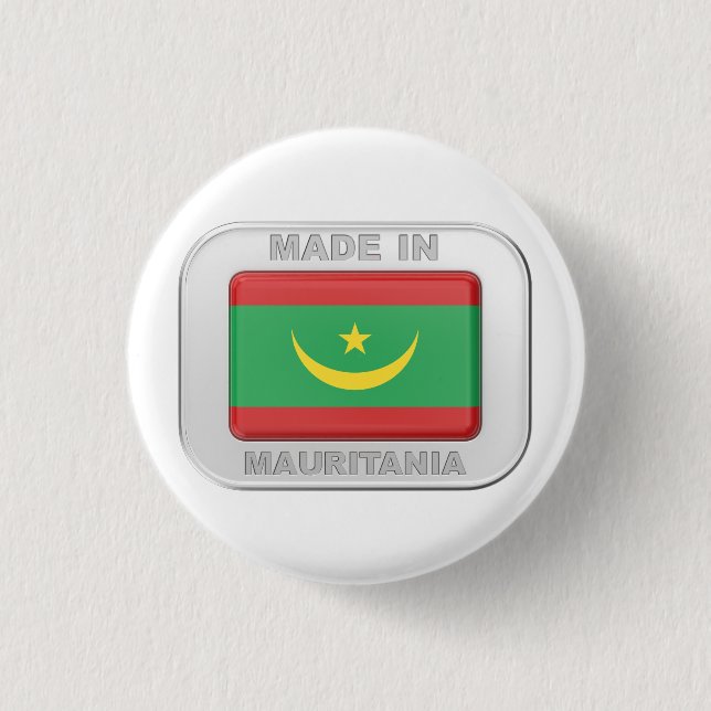 Made in Mauritania Button (Front)