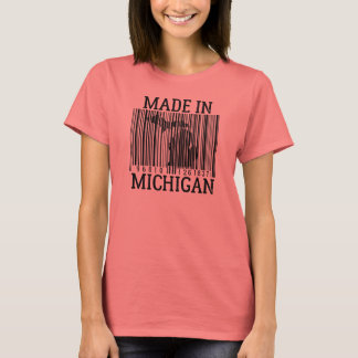 Made In Michigan Barcode Ring Tee