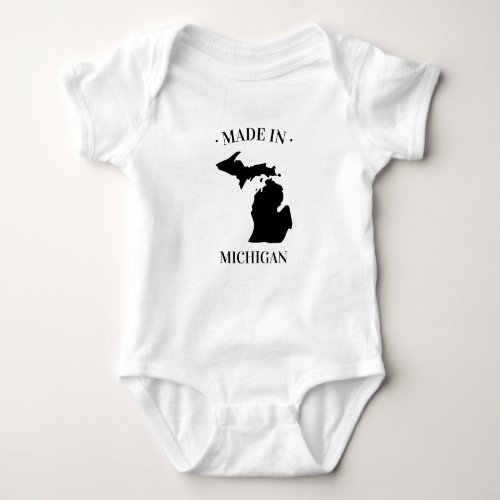 Made in Michigan MI Baby Bodysuit