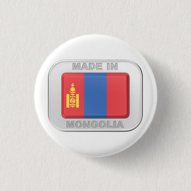 Made in Mongolia Button (Front)