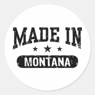 Made In Montana Classic Round Sticker