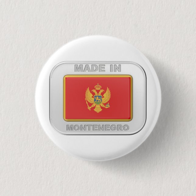 Made in Montenegro Button (Front)