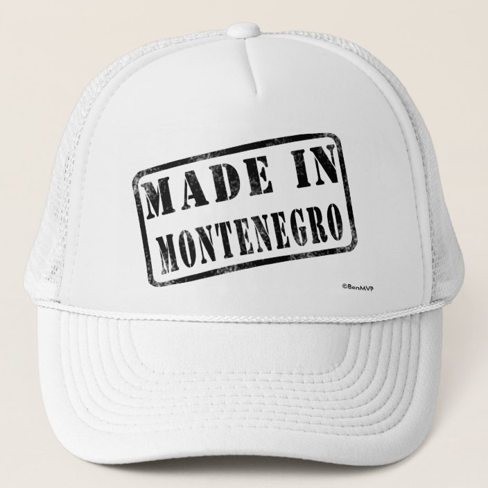 Made in Montenegro Hat
