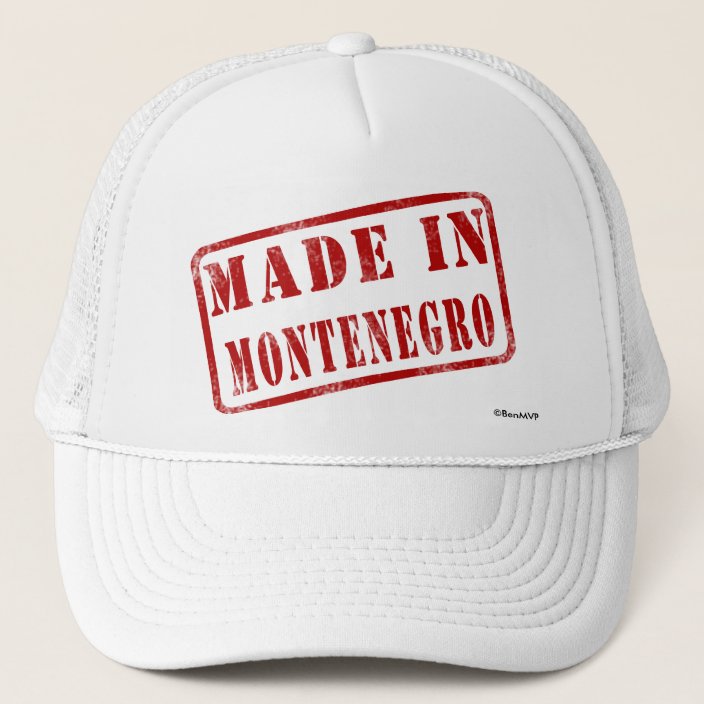 Made in Montenegro Hat