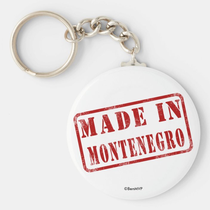 Made in Montenegro Key Chain