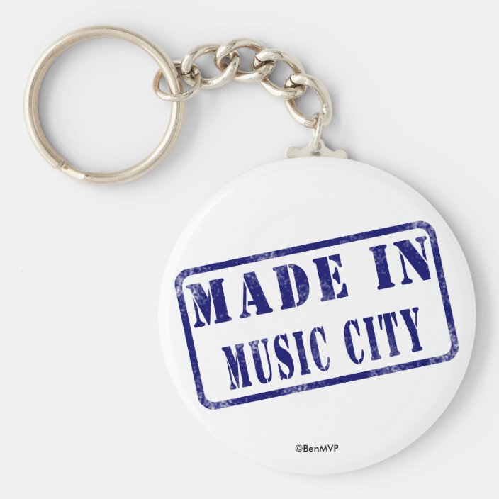 Made in Music City Keychain