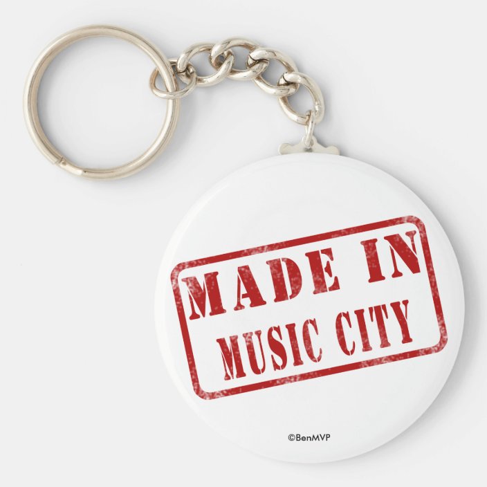 Made in Music City Keychain