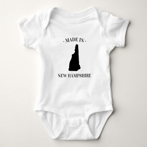Made in New Hampshire NH Baby Bodysuit