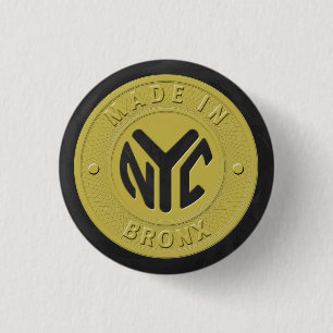 Made In New York Bronx Pinback Button