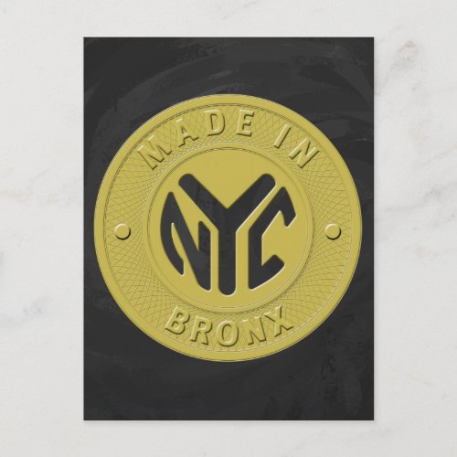 Made In New York Bronx Postcard