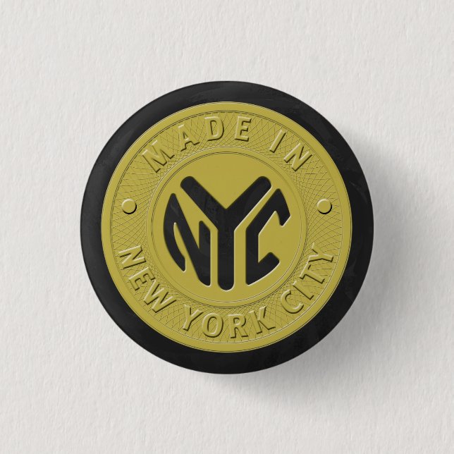 Made In New York Button (Front)