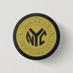 Made In New York Button