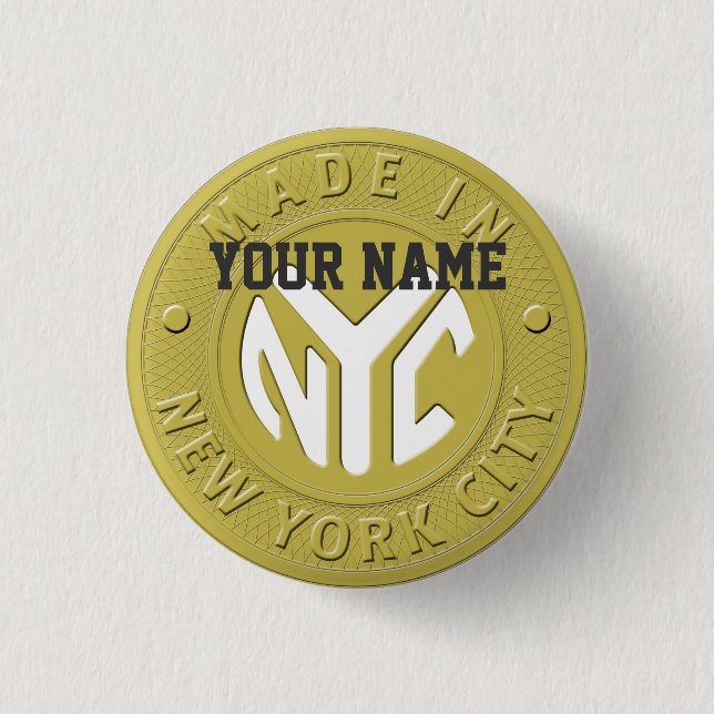 Made In New York Button (Front)