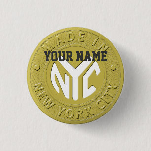 Made In New York Button