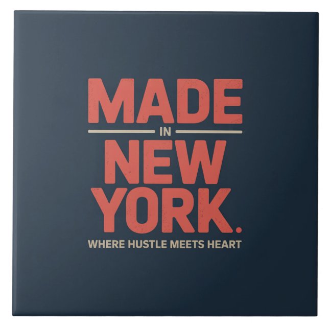Made in New York Ceramic Tile (Front)