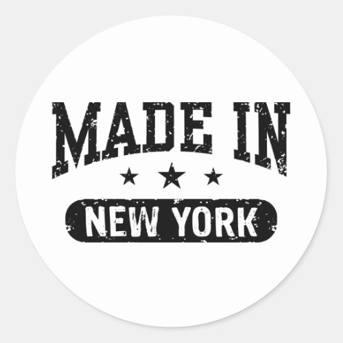 Made in New York Classic Round Sticker