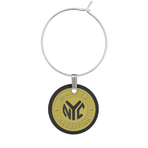 Made In New York Manhattan Wine Charm