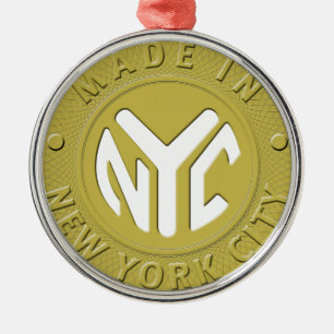 Made In New York Metal Ornament