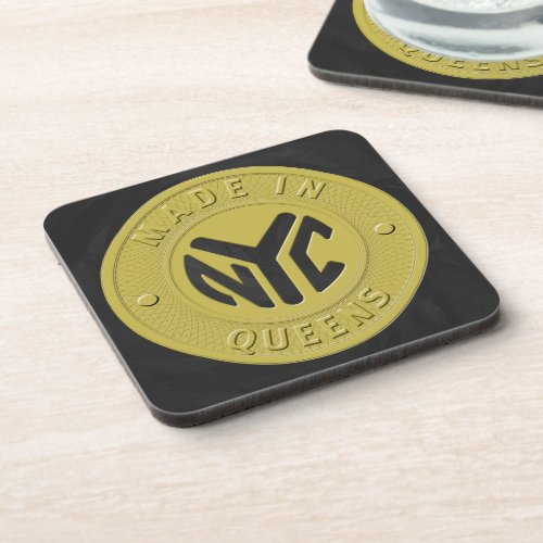 Made In New York Queens Beverage Coaster