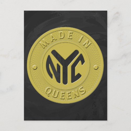 Made In New York Queens Postcard