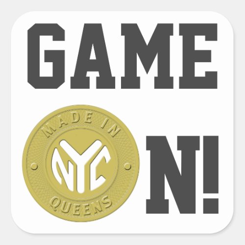 Made In New York Queens Square Sticker