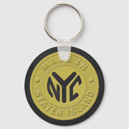 Made In New York Staten Island Keychain