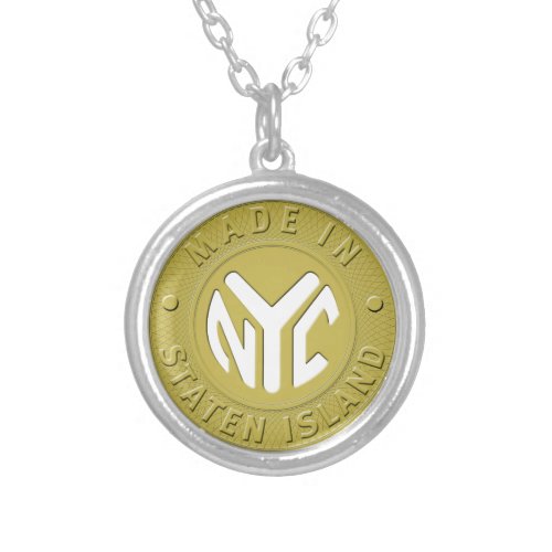 Made In New York Staten Island Silver Plated Necklace