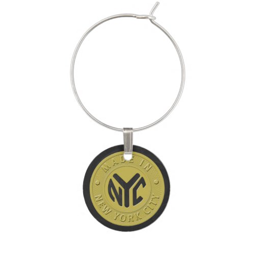 Made In New York Wine Glass Charm
