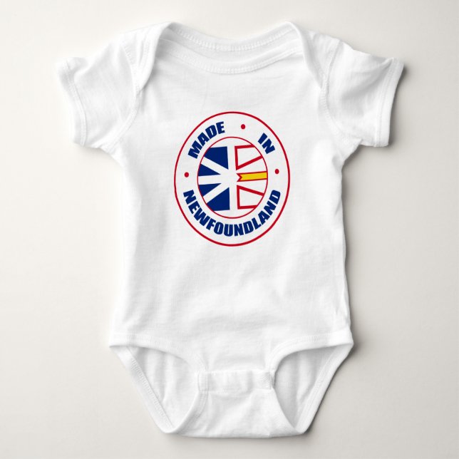 Made In Newfoundland Baby Bodysuit (Front)
