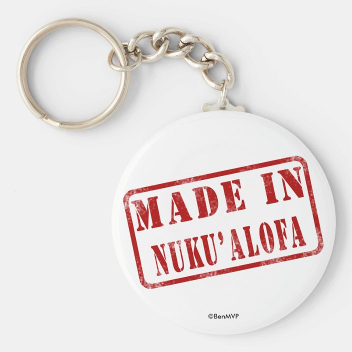 Made in Nuku'alofa Key Chain