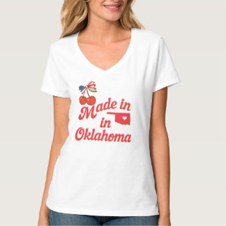 MADE in Oklahoma kawaii style patriotic T-Shirt 4t