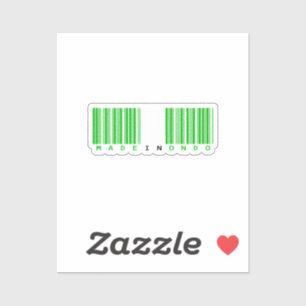 Made in Ondo State Barcode Flag Sticker