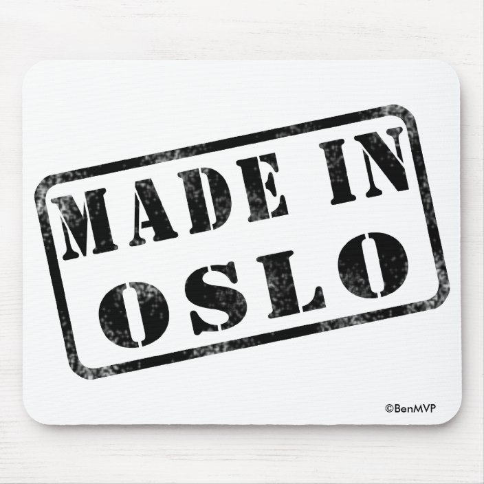 Made in Oslo Mouse Pad