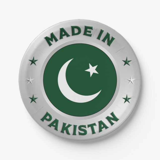 Made In Pakistan Paper Plates (Front)