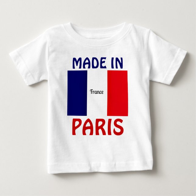 Made in Paris baby shirt (Front)