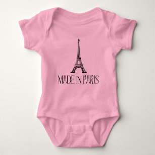 Made in Paris (Eiffel Tower) Baby Bodysuit